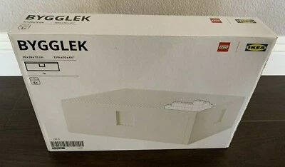 LEGO x IKEA BYGGLEK Caja con Tapa 13 3/4x10x4 1/2" (103.542.08), Tamaño Grande Foto 1 de 4
