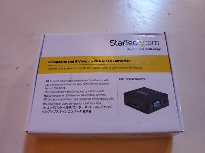 StarTech Composite and S-Video to VGA Video Converter VID2VGATV - Image 1 of 4