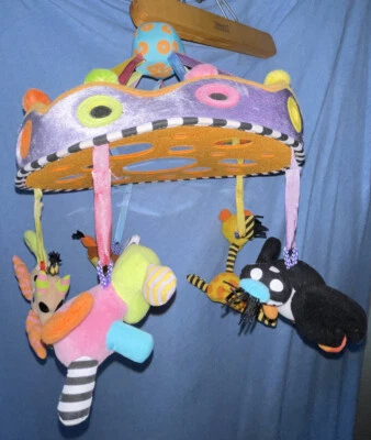 Zolo Kushies Crib Carousel Mobile Plush Soft Toy Game Colorful & Removable Low $ - Image 1 of 4