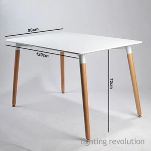 Mesa de comedor de madera café retro - Imagen 1 de 11