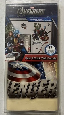 Calcomanías de pared extraíbles reposicionables para pelar y pegar Marvel Avengers, selladas nuevas Foto 1 de 2