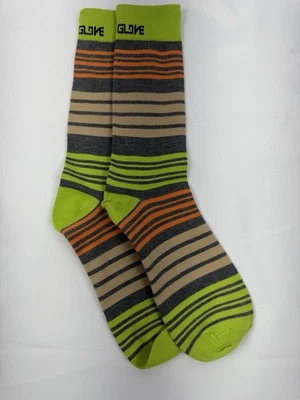 Body Glove Hombre’s Calcetines Vestido Informal Funky Naranja Verde Rayas Talla 10-13 NUEVO Foto 1 de 2