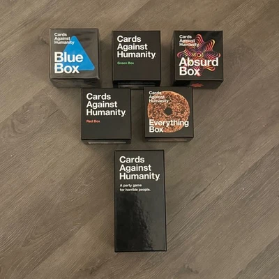 Cards Against Humanity + 5 Expansion Boxes (Brand New Blue Box) - Image 1 of 4