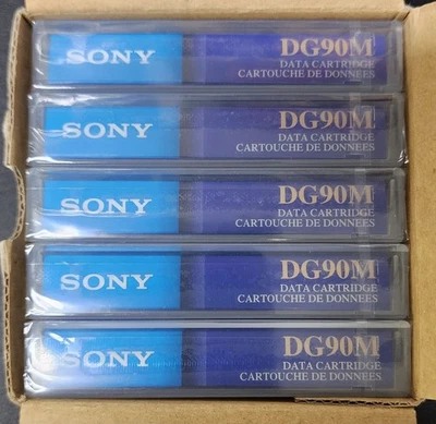 Sony DG90M 2 GB 90M Data Cartridge Lot Of 5 - Image 1 of 3