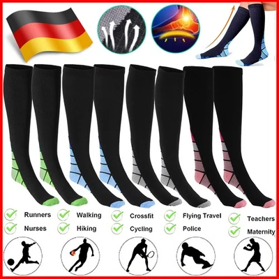 1-10 Paar Kompressionsstrümpfe Kompressionssocken Thrombosestrümpfe Damen Herren - Bild 1 von 4