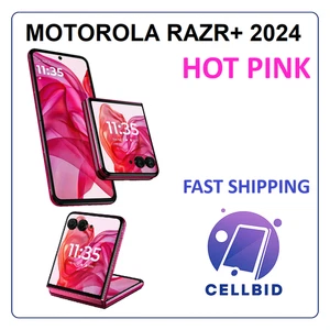 OPEN BOX! MOTOROLA RAZR+ Plus FLIP 2024 XT2451 🔓UNLOCKED 256GB 5G Hot Pink - Picture 1 of 4