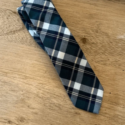 Corbata azul a cuadros vintage de Abercrombie and Fitch Foto 1 de 4