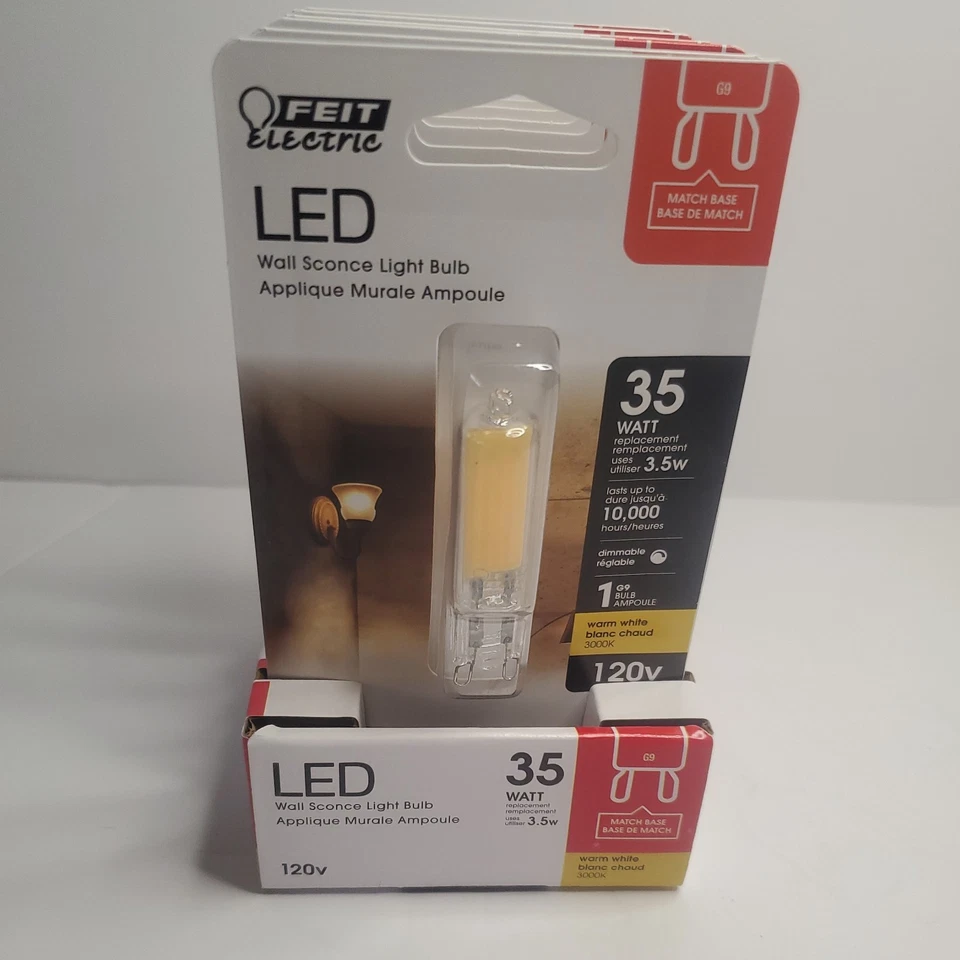 Feit Electric acre G9 G9 LED Bulb warm white 35 Watt Equivalence 6 packs - Image 1 of 4