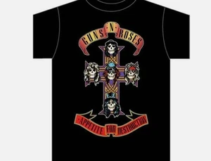 NEU HERREN GUNS N' ROSES BLUMEN APPETIT T-SHIRT KURZARM KREUZ GRÖSSE M - Bild 1 von 1