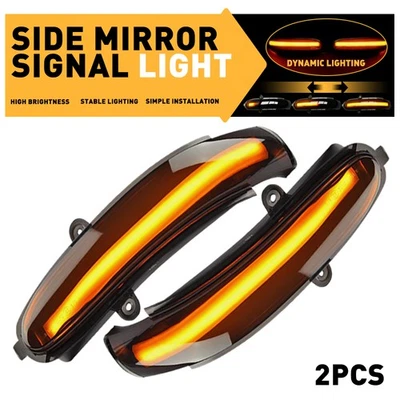 Espejo retrovisor lateral LED dinámico luz intermitente nuevo para Mercedes Benz C W203 2000-2007 Foto 1 de 4