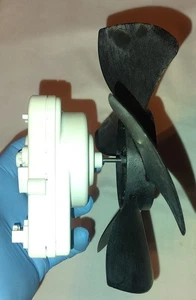 Maytag Refrigerator Condenser Fan Motor and Blade W11613295 W10156818  - Picture 1 of 9