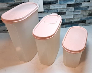Tupperware Modular Mates Super Oval Storage Pink #2,#3,
