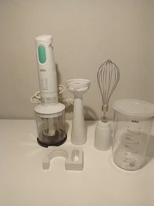 Braun Multiquick 200 Watt Hand Blender & Chopper With Wall Hanger Excellent Cond - Picture 1 of 16
