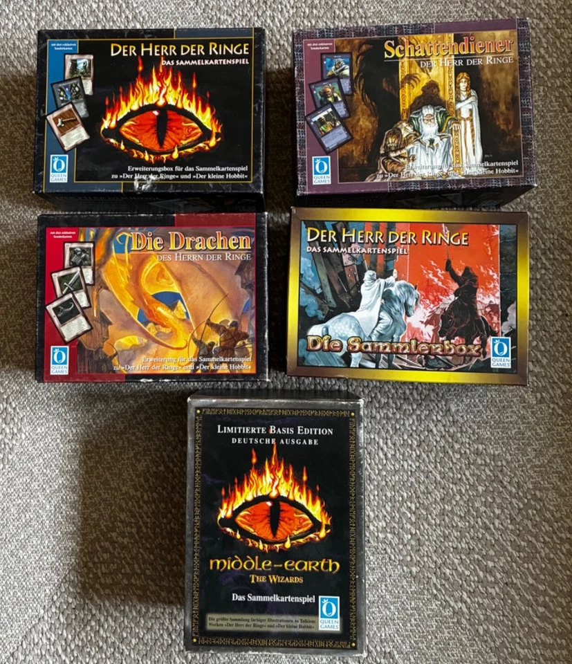 Queen Games Das Sammelkartenspiel Herr der Ringe 5 Boxen ca. 2330 Karten - Bild 1 von 4