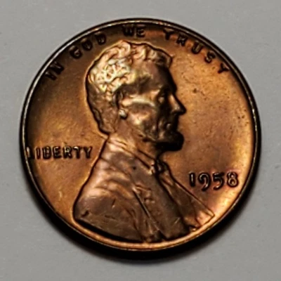 Nicer Low Mintage 1958 P Lincoln Wheat Cent - Image 1 of 2