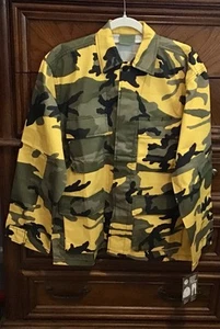 Neu mit Etikett Herren Rothco gelb Camouflage L/S Jacke Größe S - Bild 1 von 17
