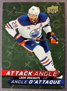 2025-26 UD Tim Hortons Attack Angle #AA-5 Leon Draisaitl Edmonton Oilers - Picture 1 of 1