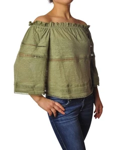 Maglia manica 3/4 for Woman Patrizia Pepe Cut it II Color Green - Picture 1 of 4