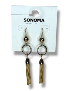 Orecchini Sonoma Boho nappa traforata tono oro NUOVI - Foto 1 di 3