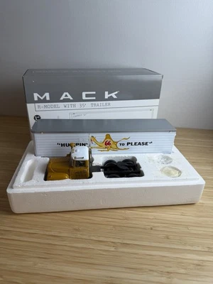 CAMPBELL EXPRESS FIRST 1ST GEAR 1/34TH R MACK CAB W TRAILER " HUMPIN TO PLEASE" - Image 1 of 4