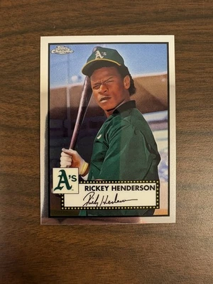 2021 Topps Chrome Platinum Anniversary #501 Rickey Henderson Oakland M/NM - Image 1 of 3