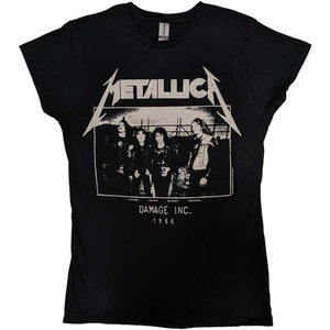 Metallica Ladies T-Shirt: Masters of Puppets Photo Damage Inc Tour (Black) - Picture 1 of 6