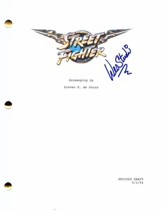 WES STUDI SIGNED AUTOGRAMM STREET FIGHTER FULL MOVIE SCRIPT - SAGAT, SEHR SELTEN - Bild 1 von 2