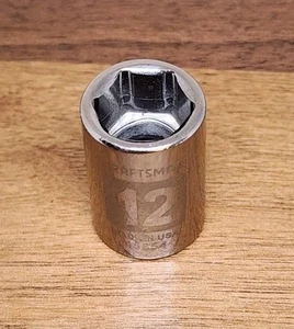 Craftsman USA 12mm Socket 6 Point 3/8" Drive 45854 Easy Read - Picture 1 of 4