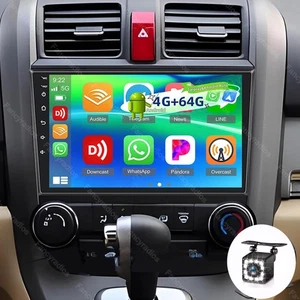 9" 4+64GB For Honda CRV 2007-2011 Apple CarPlay Android 14 Car Stereo Radio GPS  - Picture 1 of 14