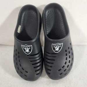 Sabots homme FOCO NFL Las Vegas Raiders doublés Sherpa grand logo homme taille 9-10 - Photo 1/9
