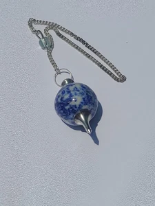 Lapislazuli Sephoroton Kugel Kugel Kristall Wünschelrutengänger Pendel Wahrsagungswerkzeug - Bild 1 von 8