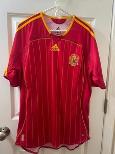 Spain Home football shirt 2005 - 2007 Team Jersey Adidas Camiseta Size L - Picture 1 of 10