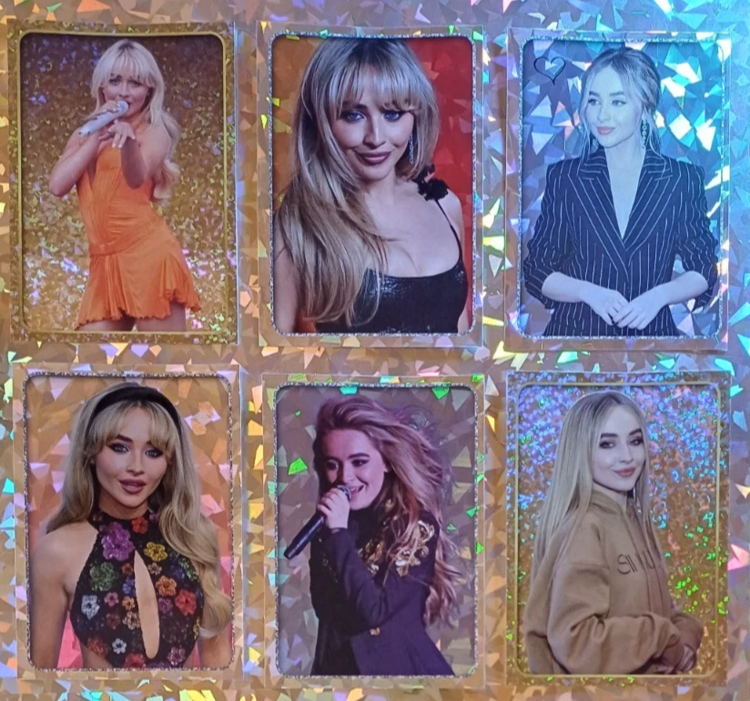 SABRINA CARPENTER PANINI POP STARS 2025 ALL GLITTER/HOLO X6 - Image 1 of 1