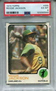 1973 Topps #255 Reggie Jackson PSA 6 EX-MT Oakland A's - Bild 1 von 2