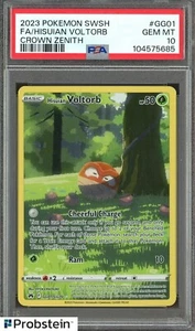 2023 Pokemon Crown Zenith SWSH #GG01 Hisuian Voltorb FA PSA 10 GEM MINT - Picture 1 of 1