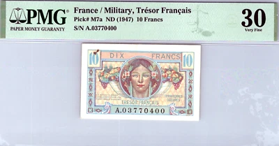 France 10 Francs 1947 PMG 30 VF Pick # M7a - Image 1 of 3