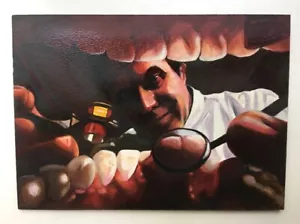 "Der Zahnarzt; eine Innenansicht" Original Ölgemälde von Steve Woron - Bild 1 von 1
