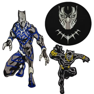 Black Panther Superheld Film Aufnäher bestickt Aufnäher Aufbügeln/Nähen Aufnäher - Bild 1 von 4