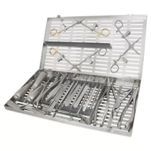 Oralchirurgie Set 24 Stück mit extra großer Kassette Chirurgische Dentalinstrumente - Bild 1 von 4