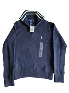 Ralph Lauren Boys' Size 10-12 Long Sleeve Quarter Zip Sweater - Picture 1 of 2