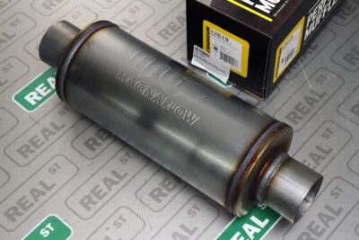 Magnaflow Muffler Center 6" Round 14" Body 20" Overall 3" Inlet Outlet 12619 - Image 1 of 4