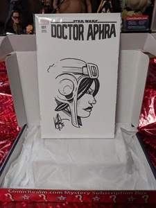Doctor Aphra #1D Blank Var Signed & Remarked Ken Haeser Sealed NM/M Star Wars! - Afbeelding 1 van 2