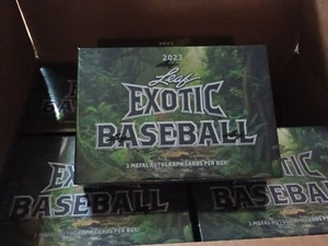 2023 Leaf Exotic Baseball Factory Sealed HOBBY BOX (3 Autos pro Box!) - Bild 1 von 1