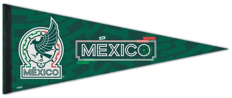 TEAM MEXICO Official World Cup Soccer 2022 Premium Felt Collectors PENNANT Cover