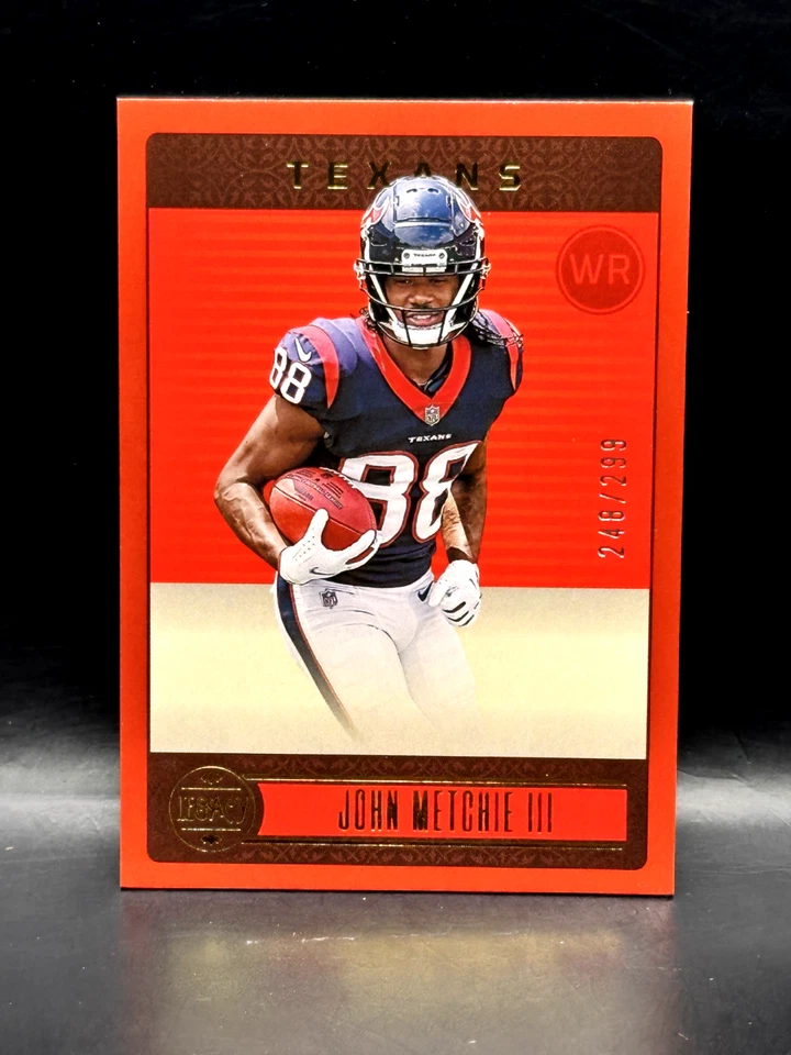 2023 LEGACY Football JOHN METCHIE III #38 RED PARALLEL 248/299 Houston Texans - Image 1 of 2