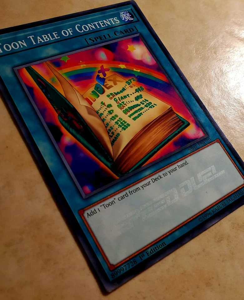 Toon Table of Contents - SS01-ENC10 - Speed Duel - Image 1 of 1