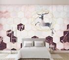 3D Hirsch Hexagon H135 Tapete Wandbild Selbstklebend Abnehmbare Aufkleber Sinsin