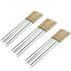  25 Pcs Mini Smoker Stainless Steel Grilling Skewer Barbecue Sign Skewers