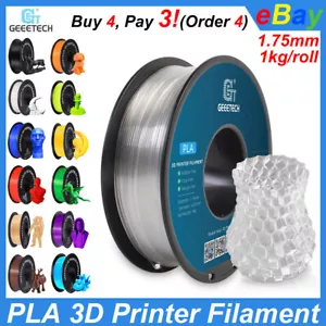 【Acquista 4,Paga 3!(Ordine 4)】GEEETECH PLA Filamento Stampante 3D 1,75mm 1KG Alta Qualità - Foto 1 di 29