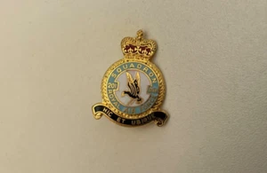 RAF Vintage Enamel Badge, 201 Squadron. - Picture 1 of 3